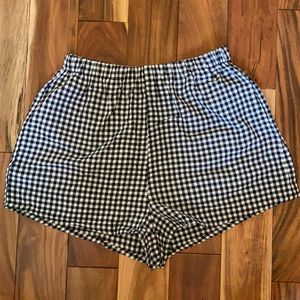 SHEIN Gingham Print Shorts